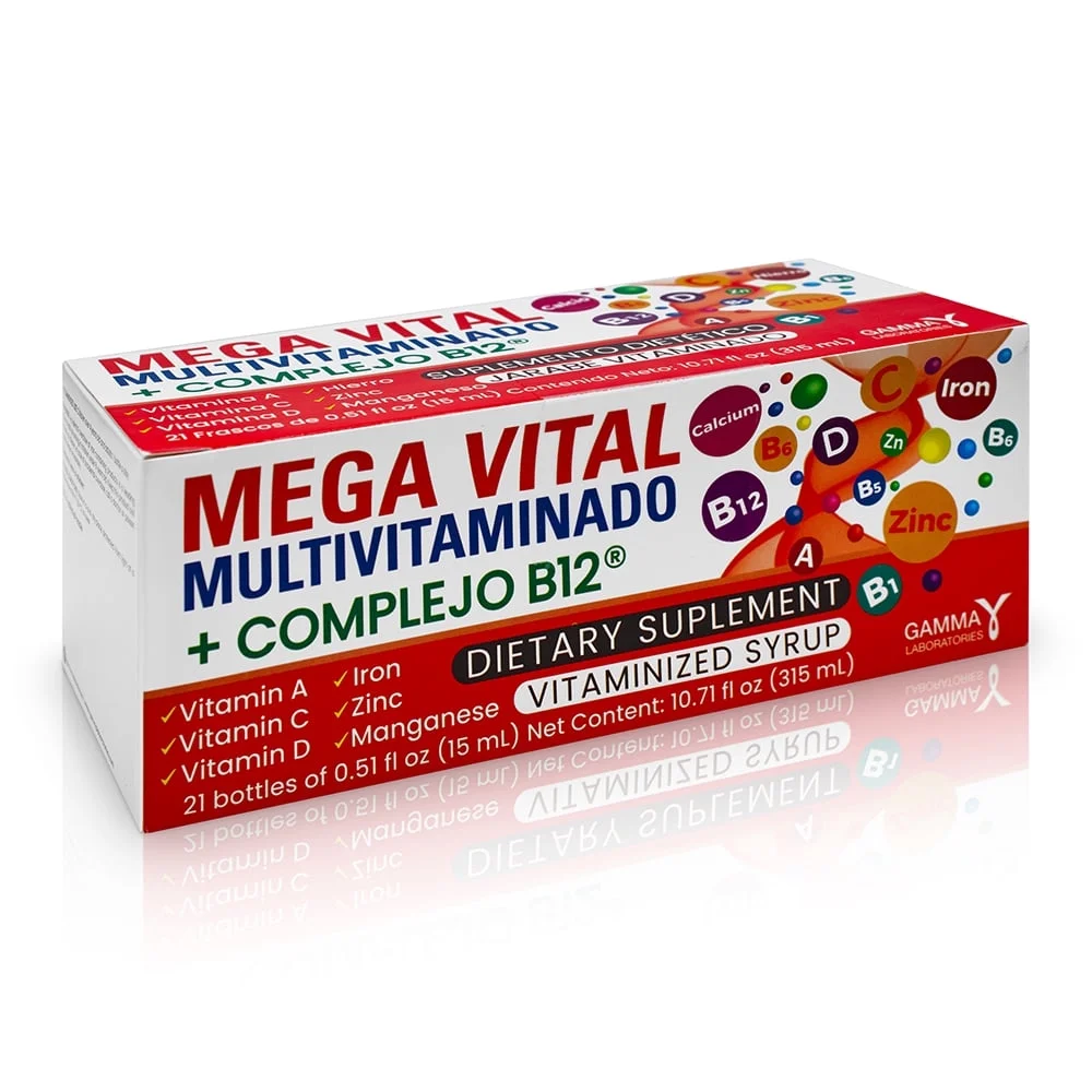 Multivitaminado Megavital 21 Vials - Gamma
