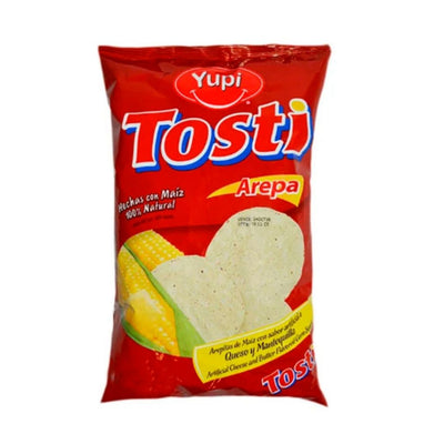 YUPI Tosti Arepa Sabor Queso y Mantequilla 28 gr. - India